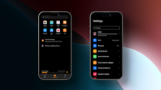 برنامه‌نما iOS 18 DARK | MAGIC UI THEME عکس از صفحه