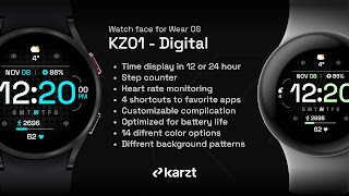 KZ01 - Digital Watch face 海報