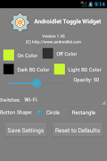 برنامه‌نما Androidlet Toggle Widget عکس از صفحه
