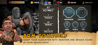 برنامه‌نما Gladiator Wars: Arena of Rome عکس از صفحه