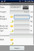 BodyWeight Record Lite screenshot 4