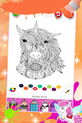 UNICORN COLORING PAGES screenshot 1