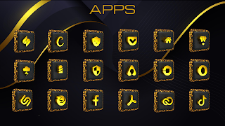 برنامه‌نما Midas 3D Icon Pack عکس از صفحه
