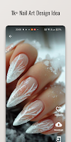Frosty Tips Nail Polish Design poster