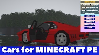 Cars Mod for Minecraft PE ポスター