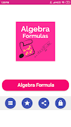 Algebra Formula पोस्टर