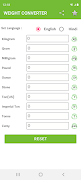 برنامه‌نما Weight Converter عکس از صفحه