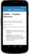 برنامه‌نما LEARN COBOL OFFLINE عکس از صفحه