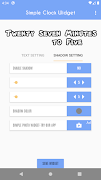 Word Clock Widget - Text Clock capture d'écran 1