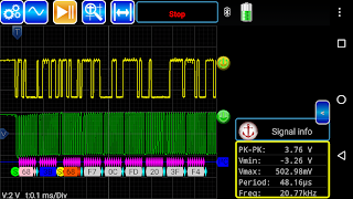 برنامه‌نما AR-Oscilloscope عکس از صفحه