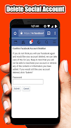 Delete Social Account syot layar 6