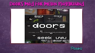 Doors Mod for Melon Playground تصوير الشاشة 5