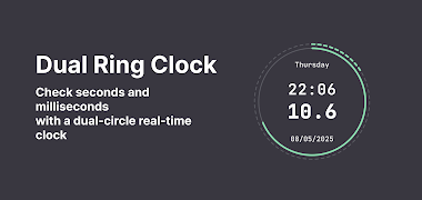 Round Clock with Milliseconds screenshot 4