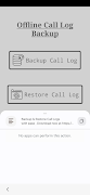 Offline Call Log Backup screenshot 1