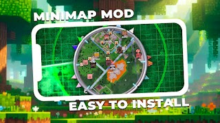 Minimap Mod for Minecraft PE 海報