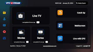 2 Schermata IPTV HD Stream