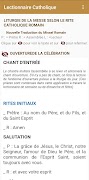 4 Schermata Lectionnaire Catholique/Bible