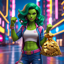 Run Rich Hulk Girl 3D APK