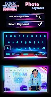 Neon Photo Keyboard LED Theme captura de pantalla 1