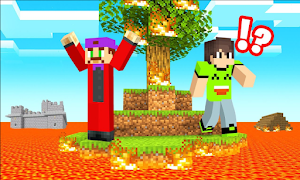 Survival Lava Sea Mod for Minecraft PE Plakat