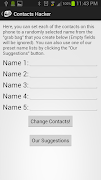 برنامه‌نما Contacts Hacker v1 - A Prank A عکس از صفحه
