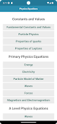 Physics Equations اسکرین شاٹ 3