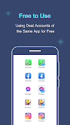 Multiple Accounts: Dual Space اسکرین شاٹ 1