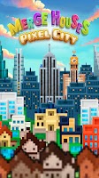 Merge Houses: Pixel City Game poster