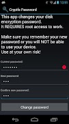 Cryptfs Password capture d'écran 1