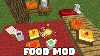 Food Mod for Minecraft PE 포스터