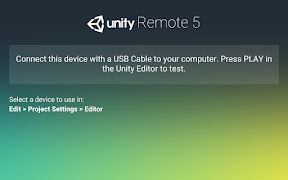 برنامه‌نما Unity Remote 5 عکس از صفحه