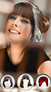 برنامه‌نما مو چتری روی عکس عکس از صفحه