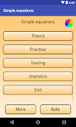 Math. Simple equations. screenshot 1