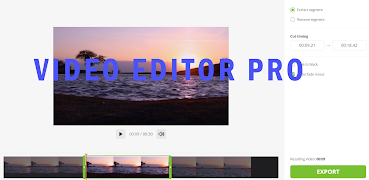 Video Editor Pro تصوير الشاشة 1