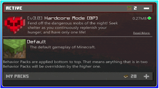 Hardcore Mode Minecraft PE Ekran Görüntüsü 2