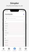 برنامه‌نما Contacts عکس از صفحه