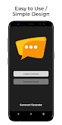Comment Generator الملصق