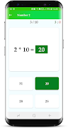 Multiplication table screenshot 2