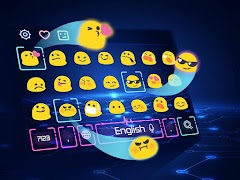 Neon Keyboard Theme screenshot 3