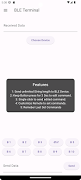 BLE Terminal syot layar 1