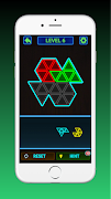 برنامه‌نما Glow Block: Triangle Puzzle عکس از صفحه