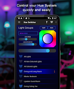 برنامه‌نما Hue Switcher for Philips Hue B عکس از صفحه