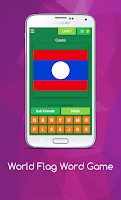 World Flags Word Quiz Game اسکرین شاٹ 3