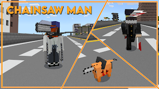 Chainsaw Man Mod Minecraft स्क्रीनशॉट 1