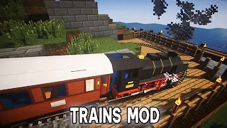 Train Mod for Minecraft PE plakat