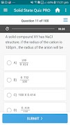 Chemistry -Solid State Quiz PR captura de pantalla 2