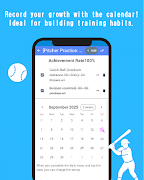 برنامه‌نما Baseball Training Tracker عکس از صفحه