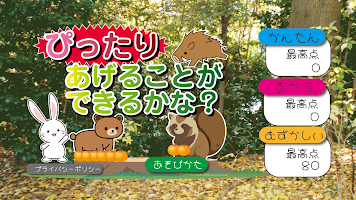 ぴったりあげることができるかな? 海报