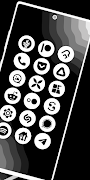 Android 14 White - Icon Pack screenshot 1