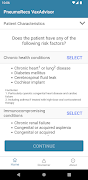 PneumoRecs VaxAdvisor screenshot 1